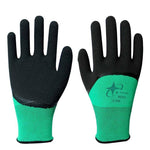 Skid 12 Pairs M Size Gloves Semi-Impregnated Wrinkle Gloves Latex Working Protective Gloves