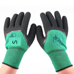 Skid 12 Pairs M Size Gloves Semi-Impregnated Wrinkle Gloves Latex Working Protective Gloves