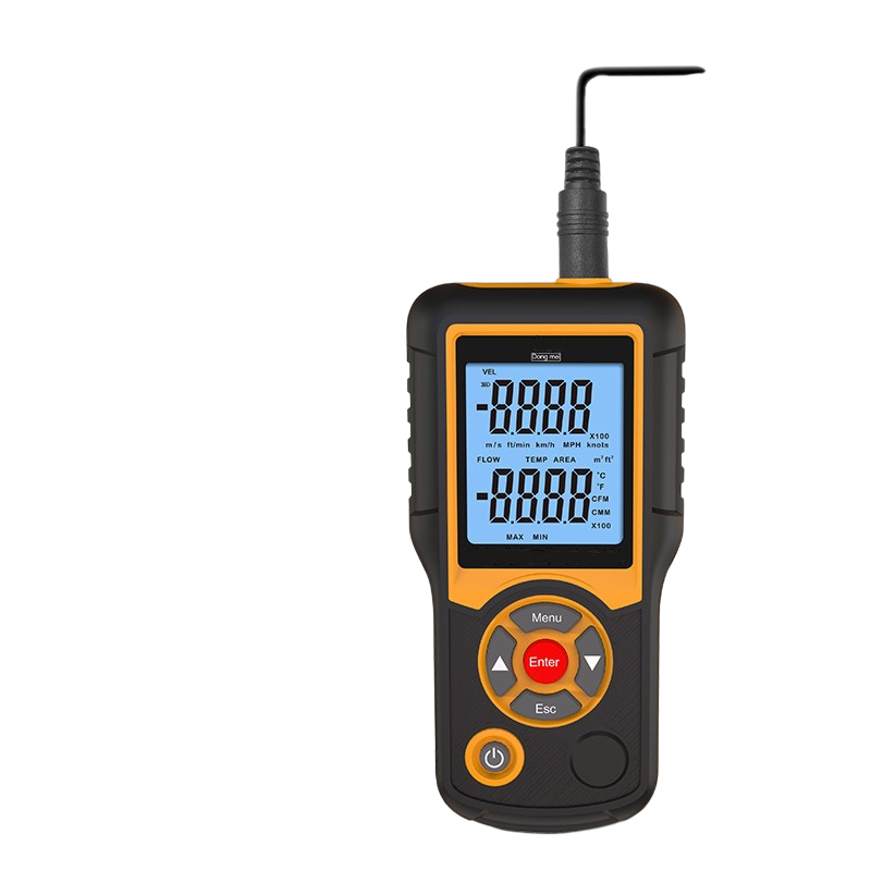 Thermal Anemometer Hand Held High Precision Digital Hot Wire Anemometer Air Volume Temperature Anemometer