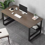 Computer Home Office Desk, 48 Inch  Desk Study Writing Table with Bookshelf Modern Simple Style