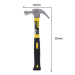 Deli 20 Pieces Claw Hammer with Fiber Handle 0.5kg Nail Hammer DL5002
