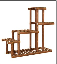 Flower Rack Solid Wood Flower Rack Floor Type Bonsai Rack Balcony Multi-layer Several Basic Flowers