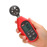 UNI-T Mini Digital Anemometer Wind Speed and Temperature Tester Outdoor Wind Speed Meter with LCD Backlight Low Battery Indication