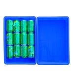 10 Pcs Plastic (Square Plate) Logistics Box Assembly Line Storage Box Food Plate Parts Box Warehouse Classification Box Plastic Basket Plastic Basket Breeding Plate Blue 440x295x80mm