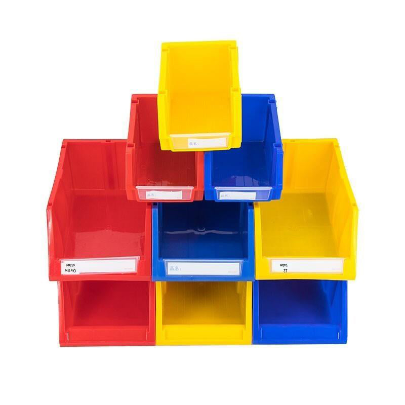 6 Pieces Super Thick Storage Tool Box Hardware Screw Classification Components Storage Box Garage Unit Shelving Organiser Plastic Tool Box Yellow 390 * 255 * 150