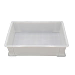 6 Pieces Thickened Plastic Logistics Turnover Box Parts Box Classification Basket Toolbox Storage Box Storage Box No.5 White 340 * 270 * 130mm