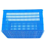 6 Pieces Thickened Blue Plastic Basket Express Square Fruit And Vegetable Wholesale Basket Factory Storage Logistics Storage Turnover Box B3 Outside 485 * 350 * 265