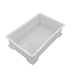 6 Pieces Thickened Plastic Logistics Turnover Box Parts Box Classification Basket Toolbox Storage Box Storage Box No.5 White 340 * 270 * 130mm