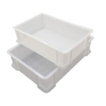 10 Pieces New Thickened Plastic Logistics Turnover Box Parts Box Classification Basket Toolbox Hardware Storage Box Storage Box 300 * 200 * 87mm White