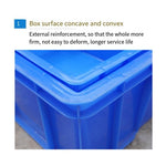 6 Pieces Turnover Box Plastic Thickened Rectangular Logistics Box Parts Box Material Box Fish And Turtle Large Storage Box Storage Box 3 520 * 350 * 150 Blue