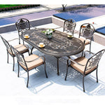 Outdoor Furniture Cast Aluminum Outdoor Tables And Chairs One Table And Four Chairs