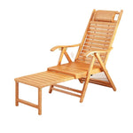 Bamboo Chair Reclining Chair Folding Reclining Chair Rattan Chair Rocking Chair Balcony Lunch Chair Bamboo Chair Back Lazy Chair With Foot