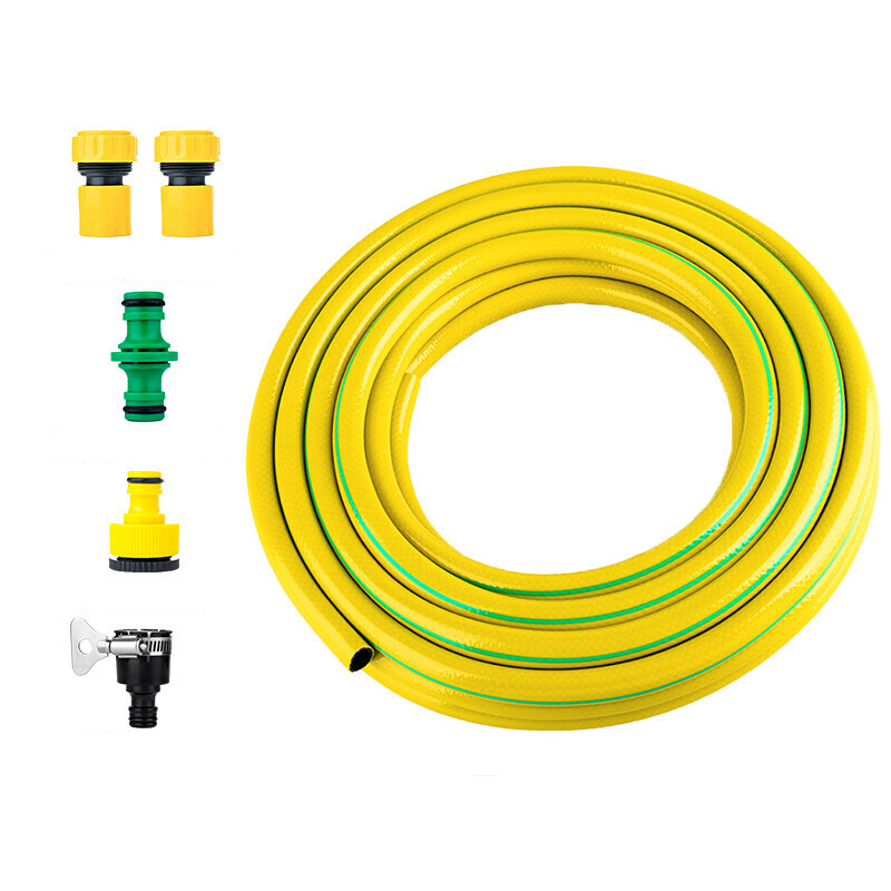 Household Water Pipe Tap Water Hose Antifreeze PVC Plastic Pipe 6 Points High-pressure Car Washing Wear-resistant Garden Pipe Thickened 50m